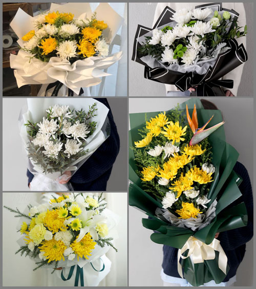 湖北襄阳市襄城区余家湖街道莫康村白事花束代送